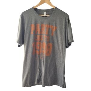 Eliza Dean Graphic Design Tee Shirt Gray and Orange Size XL Tennessee Football